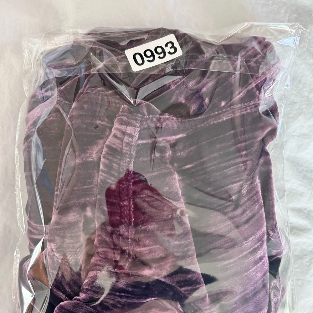 Croft & Barrow Purple Crushed Velvet Jacket Size S Whimsigoth